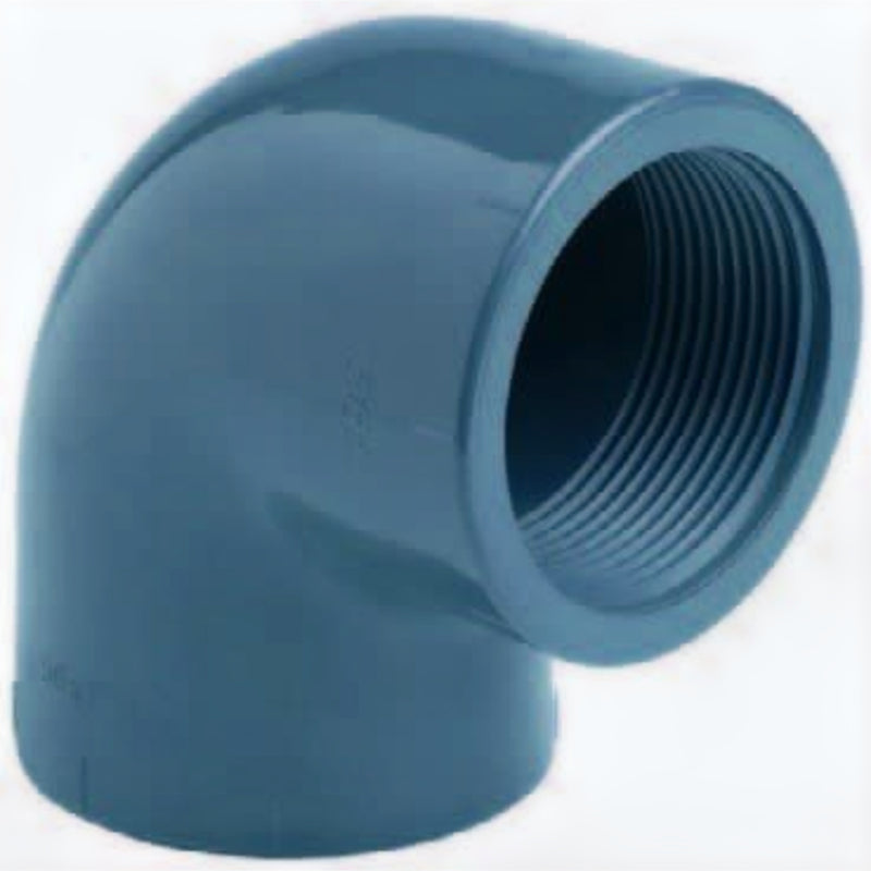 Effast Knie 90 graden PVC binnendraad 3 inch - Haakse fitting voor vijverleiding, Leidingwerk bij Vijvercentrum