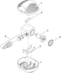 Verv. rotor cpl. ASE 2500 gemagnetiseerd | Oase productafbeelding, miniatuur 2