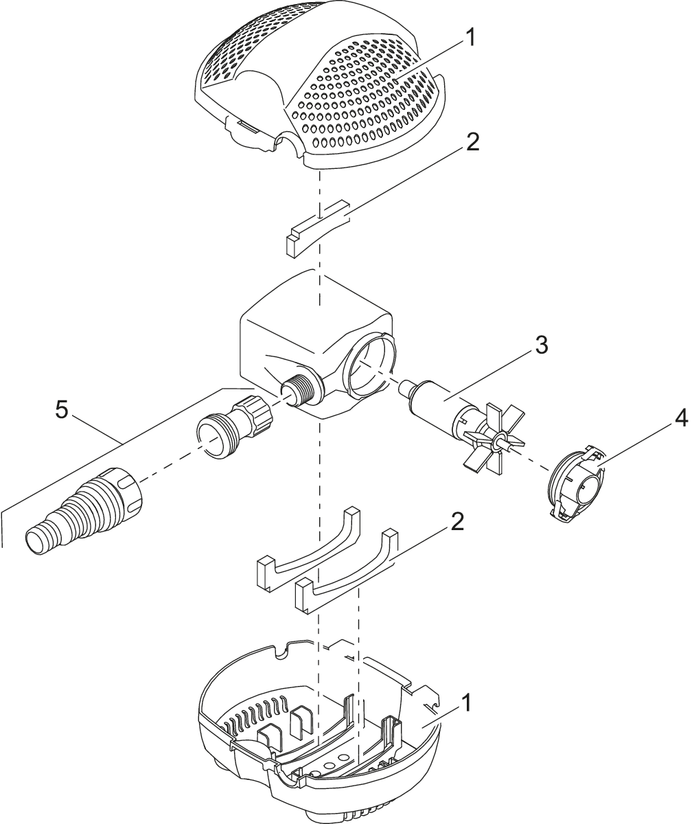 Verv. rotor cpl. ASE 2500 gemagnetiseerd | Oase productafbeelding