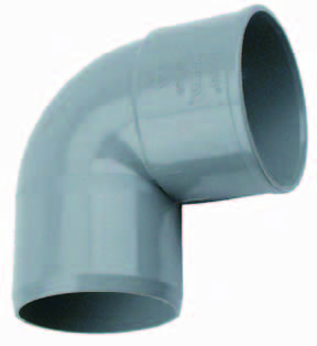 Wavin PVC Bocht 88 graden mof x spie 160 mm - haakse aansluiting voor vijver en afvoer, afbeelding 2 PVC Hulpstuk