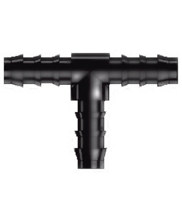 Europond T-Stuk Slangtule Verloop 13 x 4 x 13 mm - Aftakking van luchtslang naar vijverslang