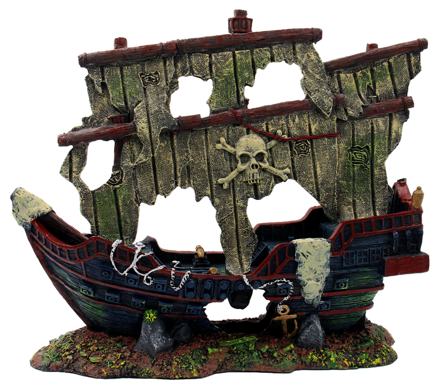 Superfish Scheepswrak XXL - Decoratief aquariumornament 70 x 26 x 56 cm