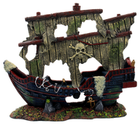 Superfish Scheepswrak XXL - Decoratief aquariumornament 70 x 26 x 56 cm, miniatuur 2