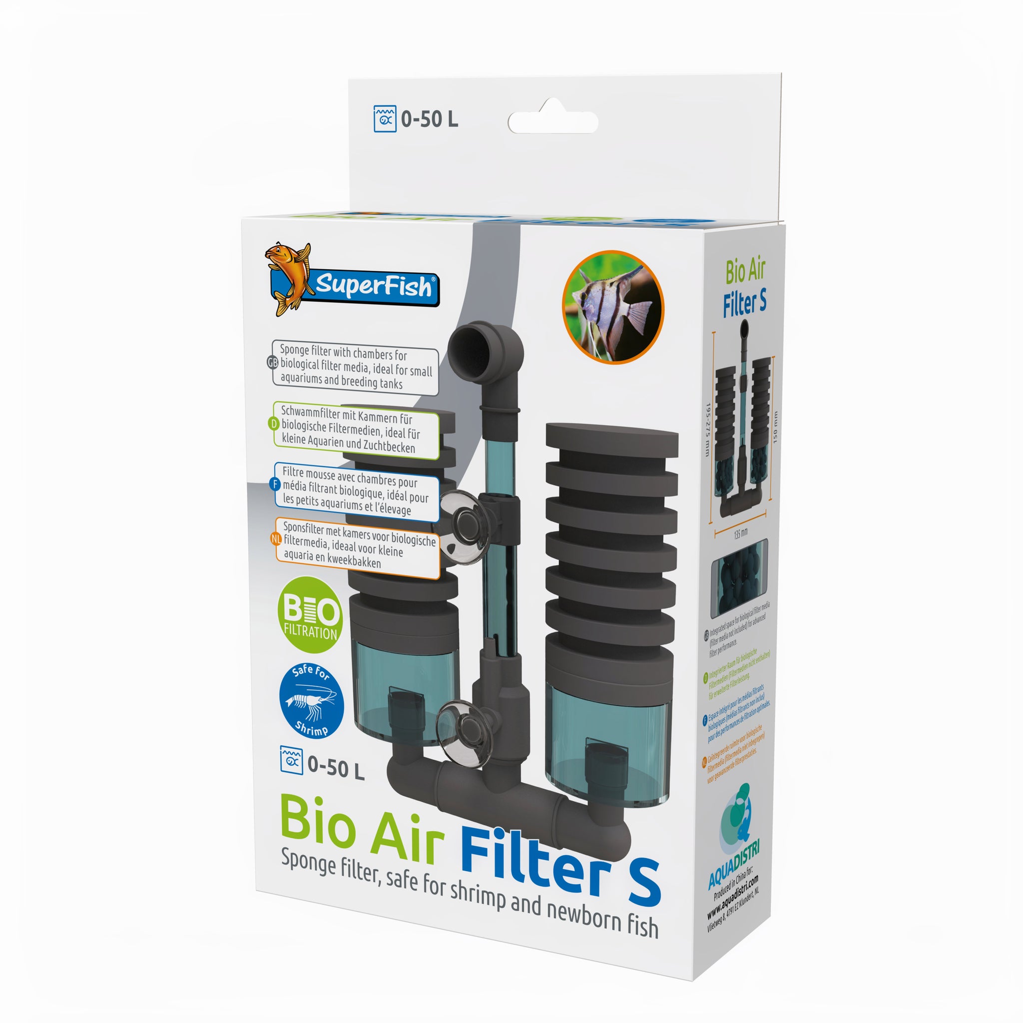 Superfish Bio Air Filter S - productfoto