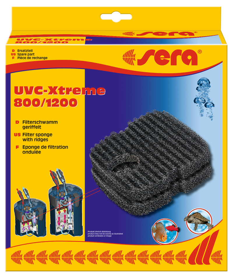 Sera filterspons gerepeld 2 stuks - voor UVC-Xtreme 800 en 1200 buitenfilters, afbeelding 2 Filtermateriaal