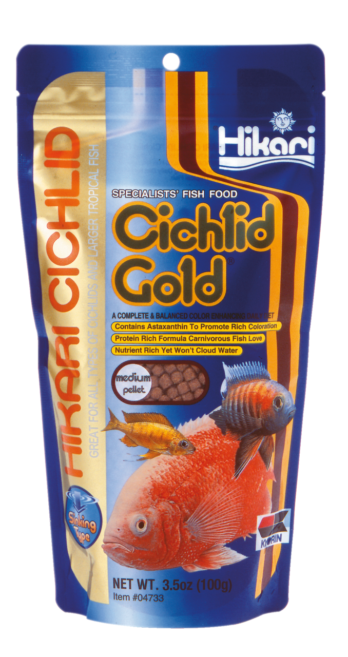 Hikari Cichlid Gold Medium Zinkend (100g), afbeelding 2 Aquarium