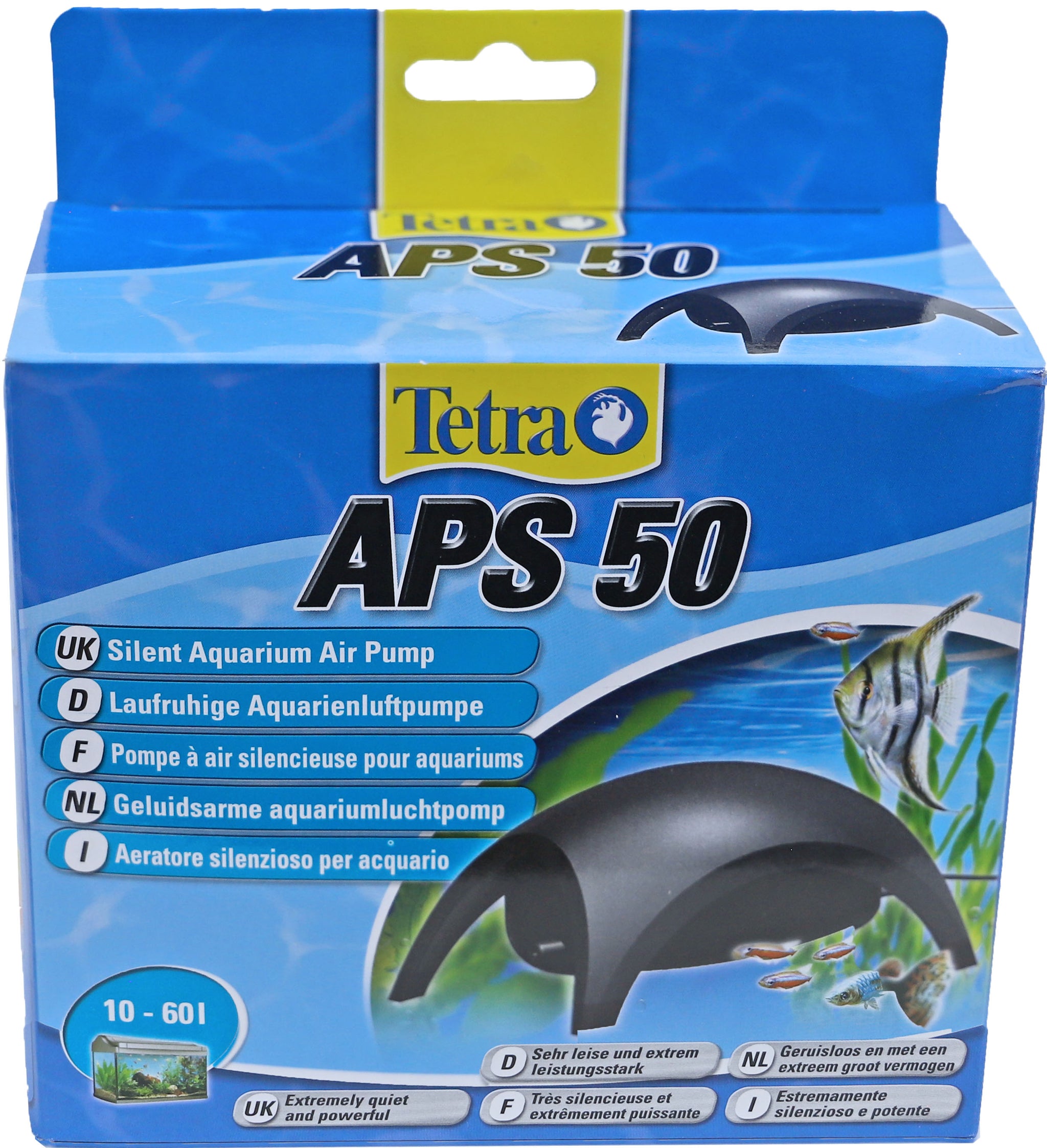 Tetra APS 50 Luchtpomp Grijs - Stille aquariumbeluchting tot 60 liter