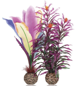 biOrb Papegaaienveer M - decoratieve kunstplant van 29 cm met keramische voet