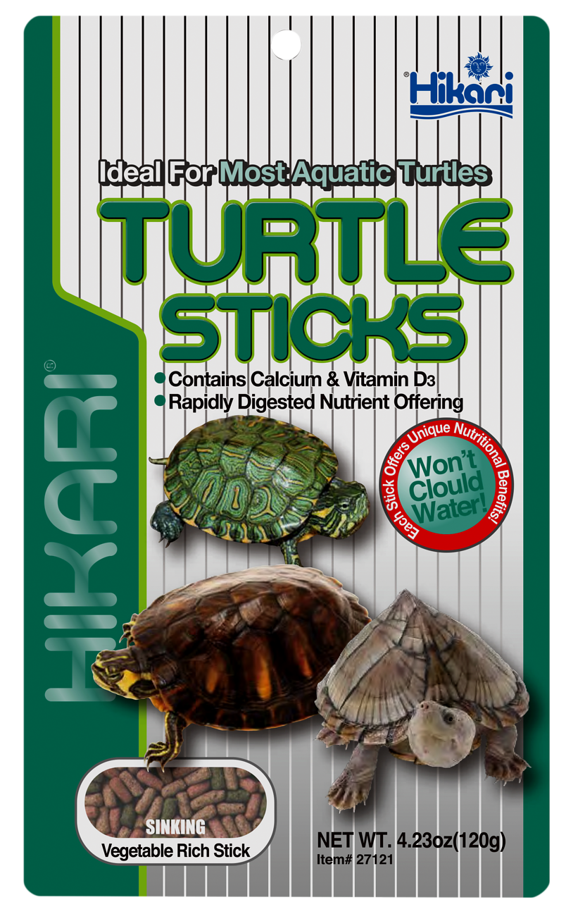 Hikari Turtle Sticks 120 gram - drijvende sticks voor waterschildpadden