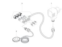 Adapter male H05RN-F2x0,75/female 6x2,3, miniatuur 2