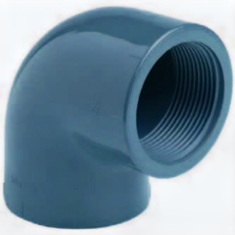 Effast Knie 90 graden PVC lijm x binnendraad 90 mm x 3 inch - Overgangsknie, Leidingwerk bij Vijvercentrum