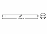 Filtreau 80 Watt - T5 - Witte fitting - lengte 598mm - UVC Amalgaam Vervangingslamp - afbeelding 2, miniatuur 2