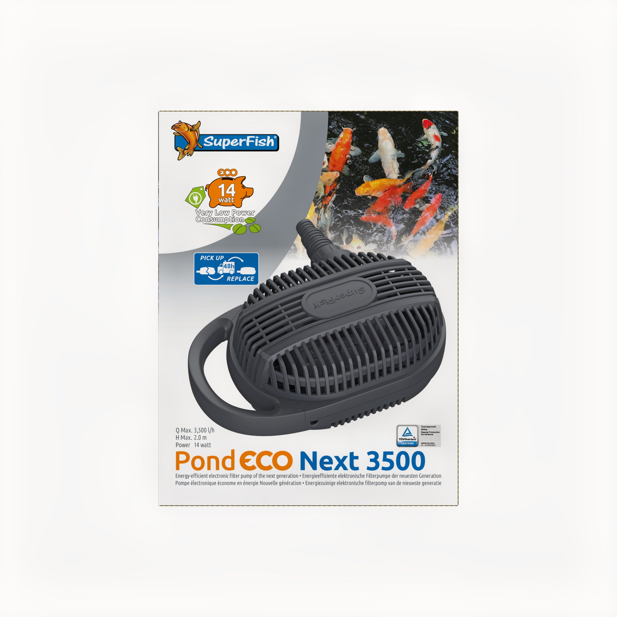 Superfish Pond Eco Next 3500-14w - productfoto