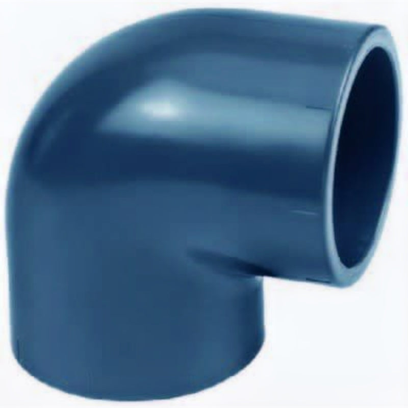 Effast Knie 90 graden PVC lijm 140 mm - Haakse fitting voor grote vijverleiding, PVC Hulpstuk bij Vijvercentrum