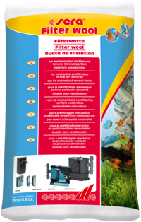 Sera Filterwatten 250 gram - uitwasbaar mechanisch filtermedium voor aquariumfilters, miniatuur 2