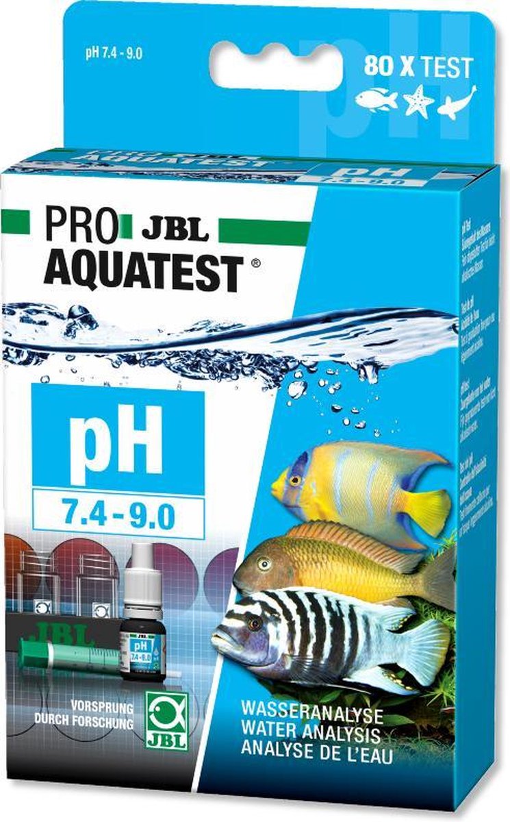 JBL ProAquaTest pH 7,4-9,0 - druppeltest voor alkalisch bereik, afbeelding 2 Watertest
