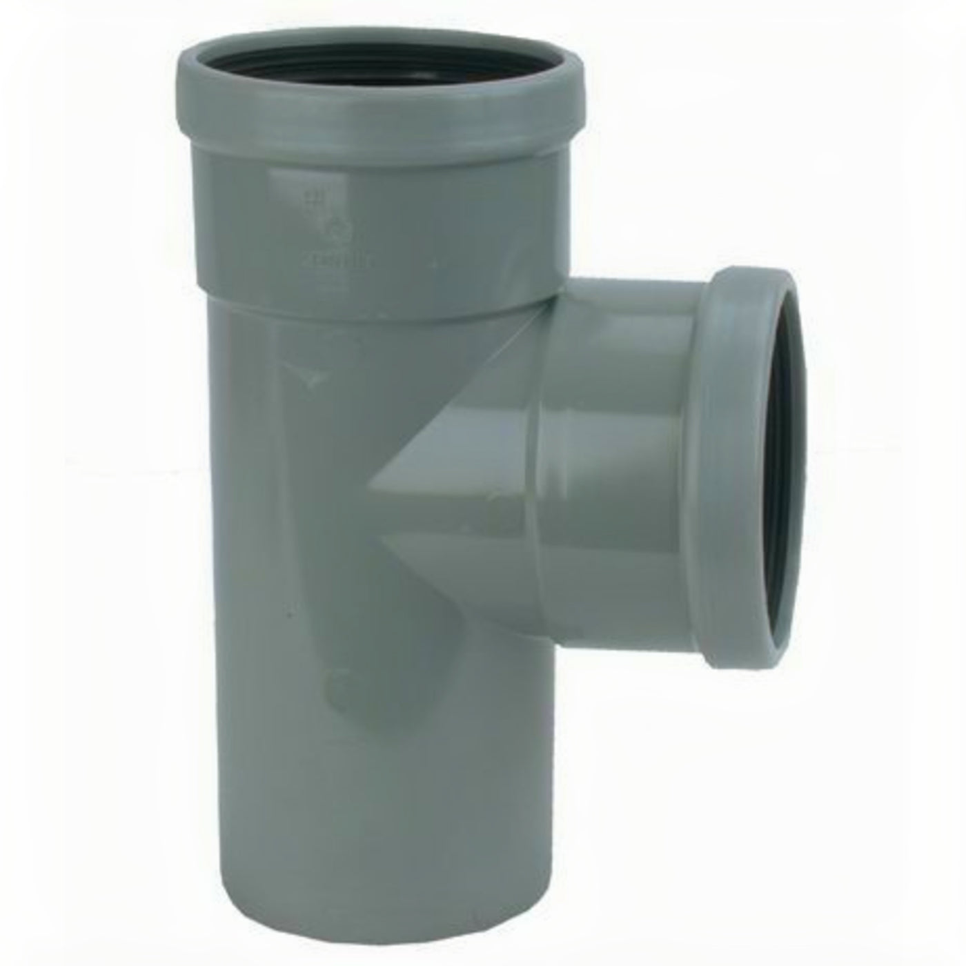 Wavin PVC T-stuk 88 graden manchet 2 x mof 1 x spie 110 mm