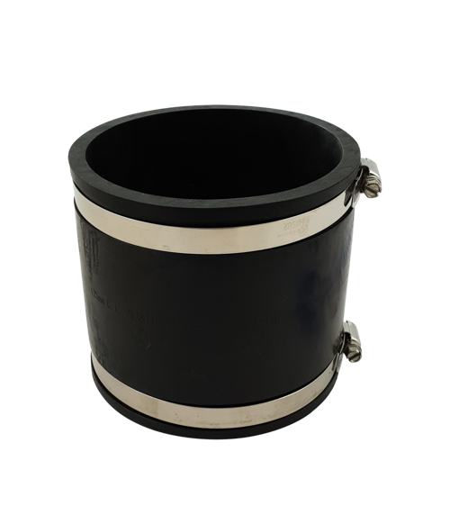 Flexibele rubber sok/mof 125mm, productafbeelding bij Vijvercentrum
