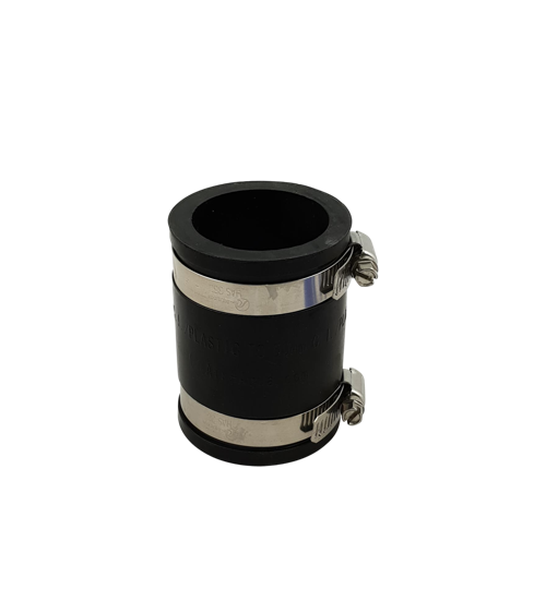 Flexibele EPDM sok/mof 50mm, PVC-hulpstuk bij Vijvercentrum