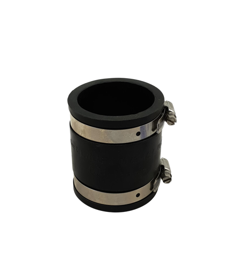 Flexibele rubber sok/mof 63mm, PVC-hulpstuk bij Vijvercentrum