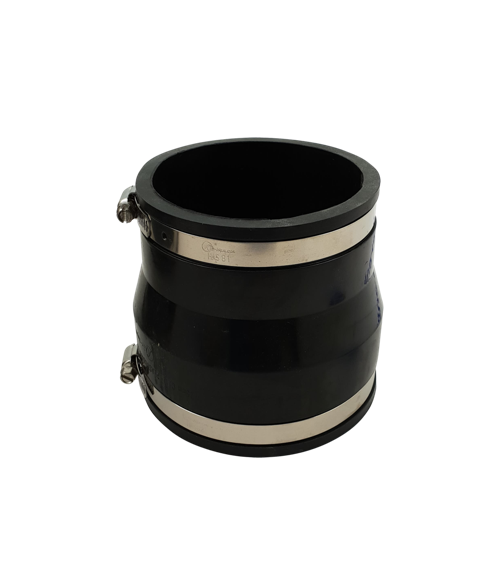 Flexibele EPDM verloopsok/mof 125x110mm, productafbeelding bij Vijvercentrum