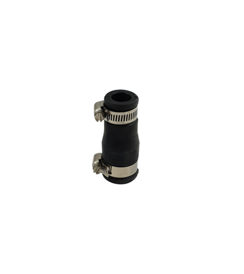 Flexibele EPDM verloopsok/mof 25x20mm, PVC Hulpstuk bij Vijvercentrum