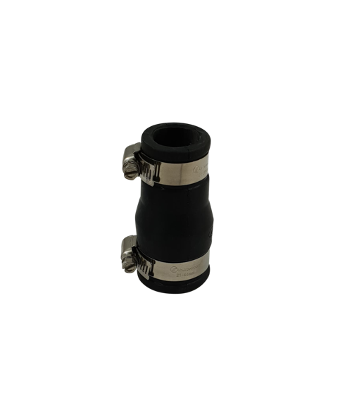Flexibele EPDM verloopsok/mof 32x25mm, productafbeelding bij Vijvercentrum