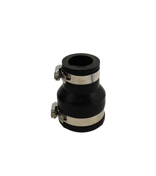 Flexibele rubber verloopsok/mof 50x32mm, productafbeelding bij Vijvercentrum
