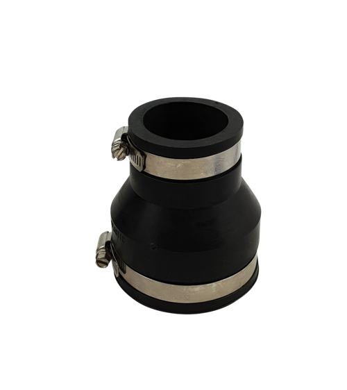 Flexibele EPDM verloopsok/mof 75x50mm