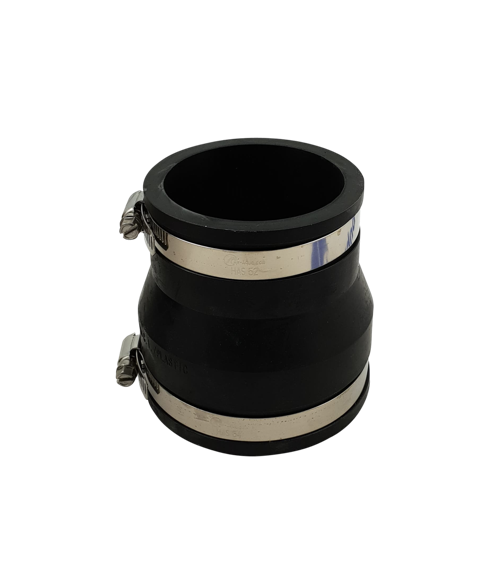 Flexibele EPDM verloopsok/mof 90x75mm, productafbeelding bij Vijvercentrum