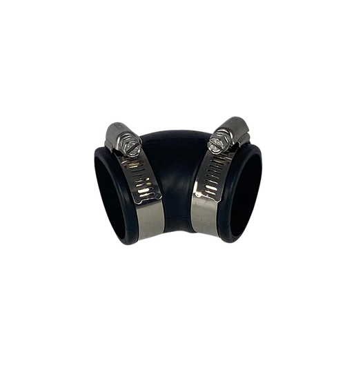 Flexibele EPDM bocht (45°) 32mm, PVC Hulpstuk bij Vijvercentrum