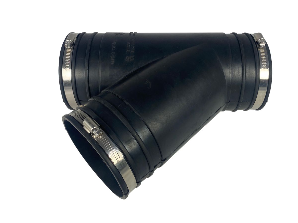 Flexibel EPDM Y-stuk 125mm