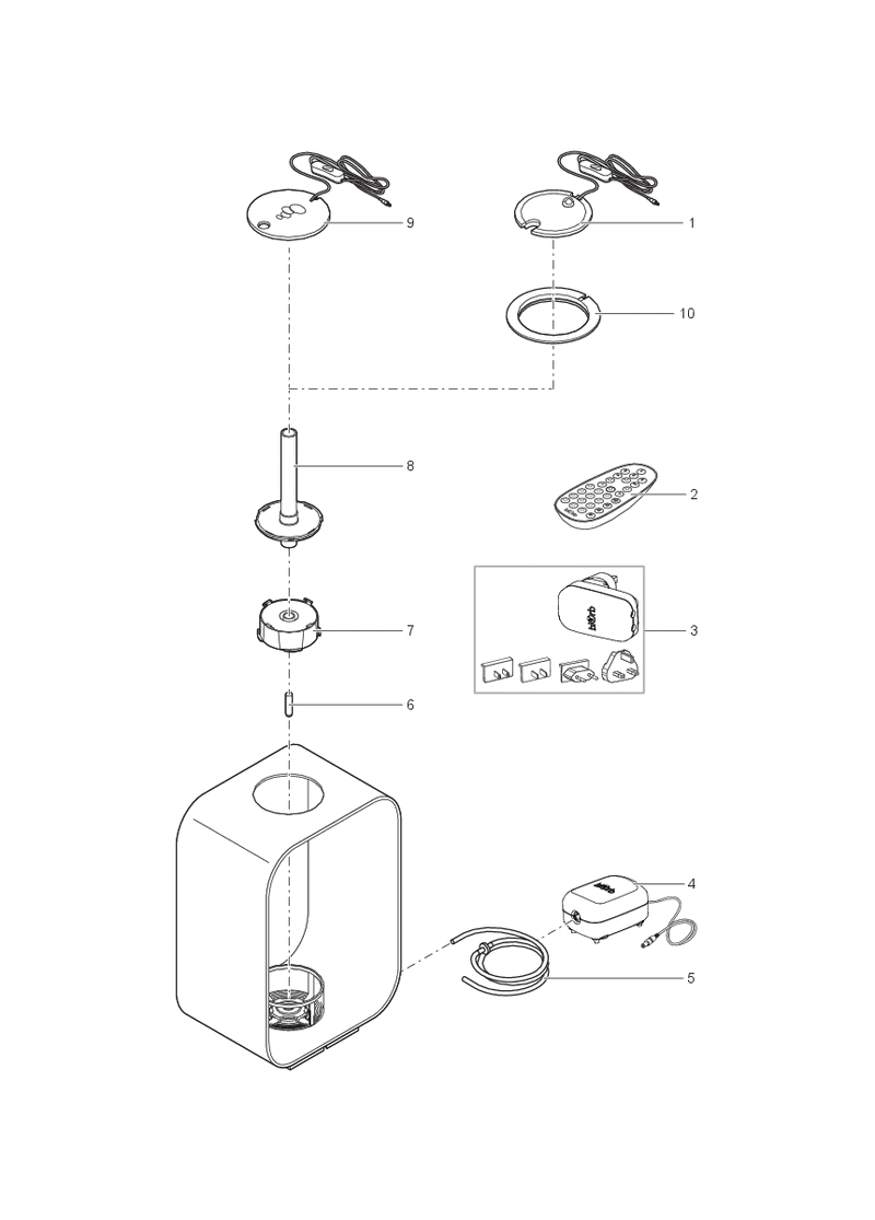 biOrb adapterring LIFE 15 - Origineel Oase montageonderdeel voor verlichting, afbeelding 2 Onderdelen