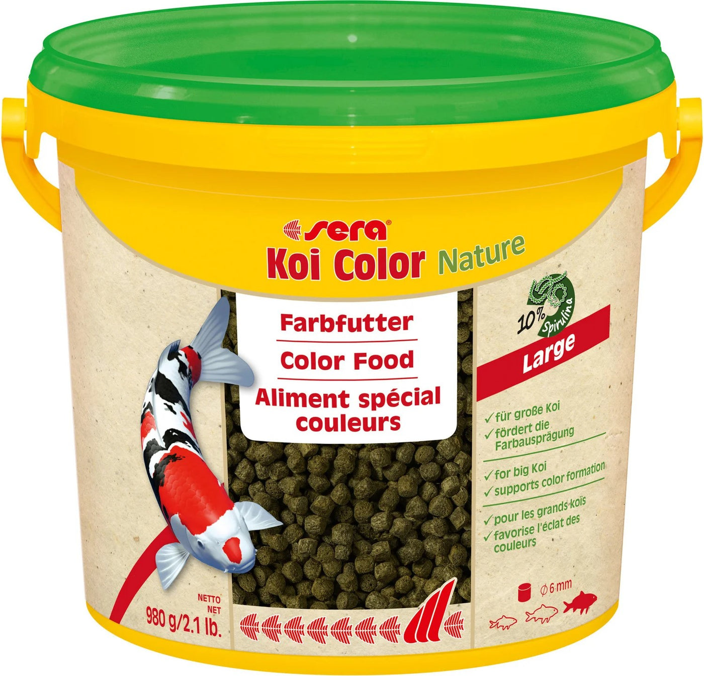Sera Koi Color Nature Large 3.800 ml - Kleurvoer voor grote koi
