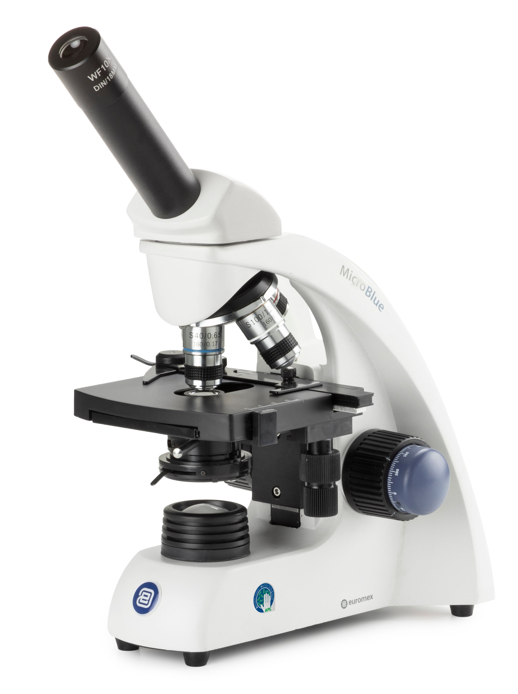 Euromex EcoBlue monocular Microscoop - productfoto