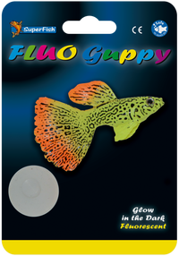 Superfish Fluo Guppy - Fluorescerende guppy aquariumdecoratie, miniatuur 2