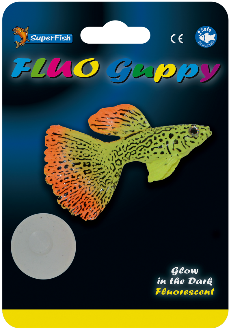 Superfish Fluo Guppy - Fluorescerende guppy aquariumdecoratie, afbeelding 2 Aquarium