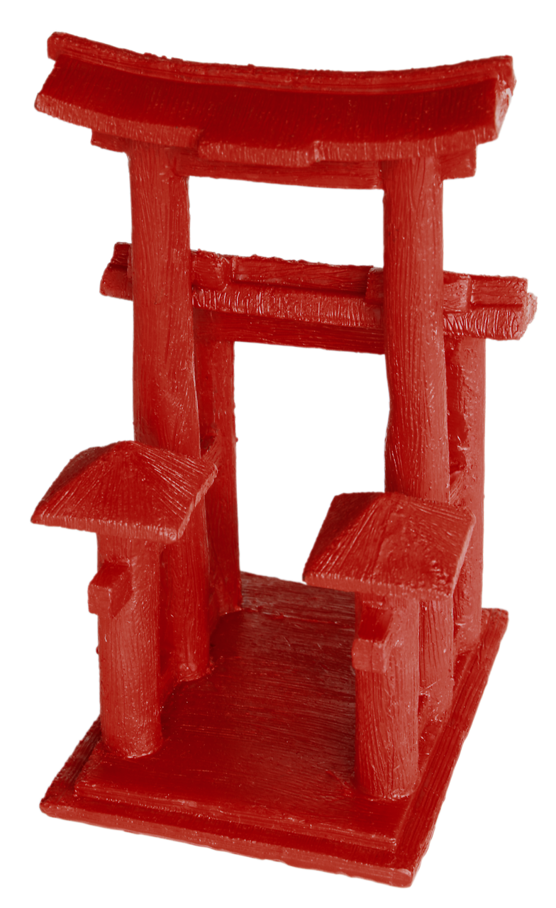 Superfish Zen Deco Temple rood aquarium tempel ornament, afbeelding 2 Aquarium Decoratie
