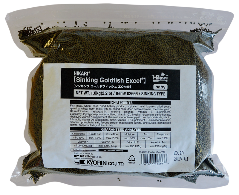 Hikari Goldfish Excel Baby 1 kg - Korrelvoer voor Jonge Goudvissen, afbeelding 2 Visvoer
