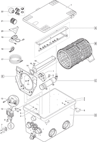Kabelhouder trommelfilt. schroefbaar 9mm | Oase productafbeelding, miniatuur 2