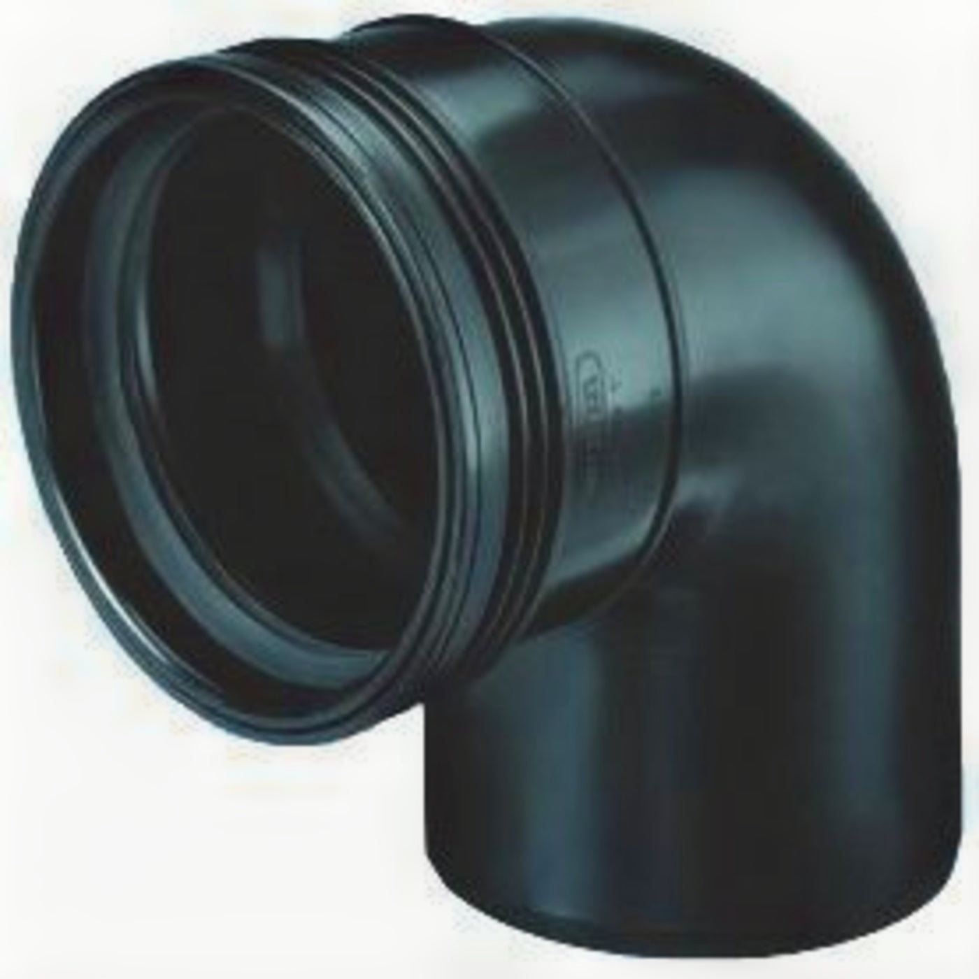 Bocht PP 88° Spie x Manchet Zwart 90mm