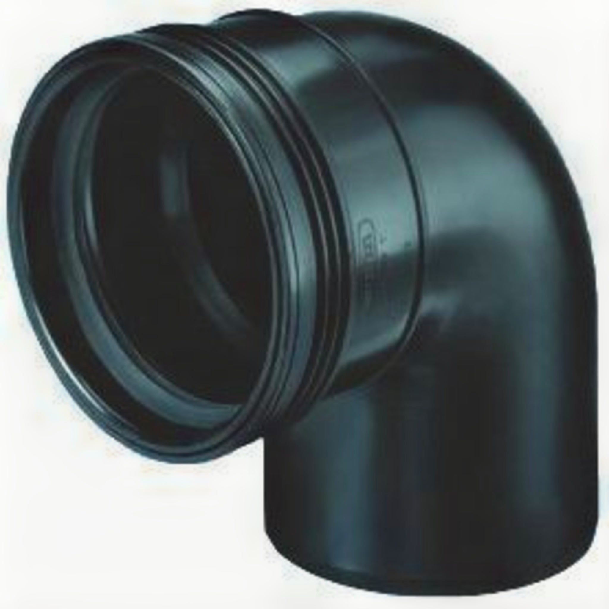 Bocht PP 88° Spie x Manchet Zwart 90mm