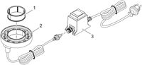 Oase Transformator 6 VA met 2 m kabel - Vervangende trafo voor BioTec en LunAqua productafbeelding, miniatuur 2