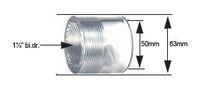 Aquaforte Transparante verloopring 50/63 mm x 1 1/2" binnendraad, miniatuur 2