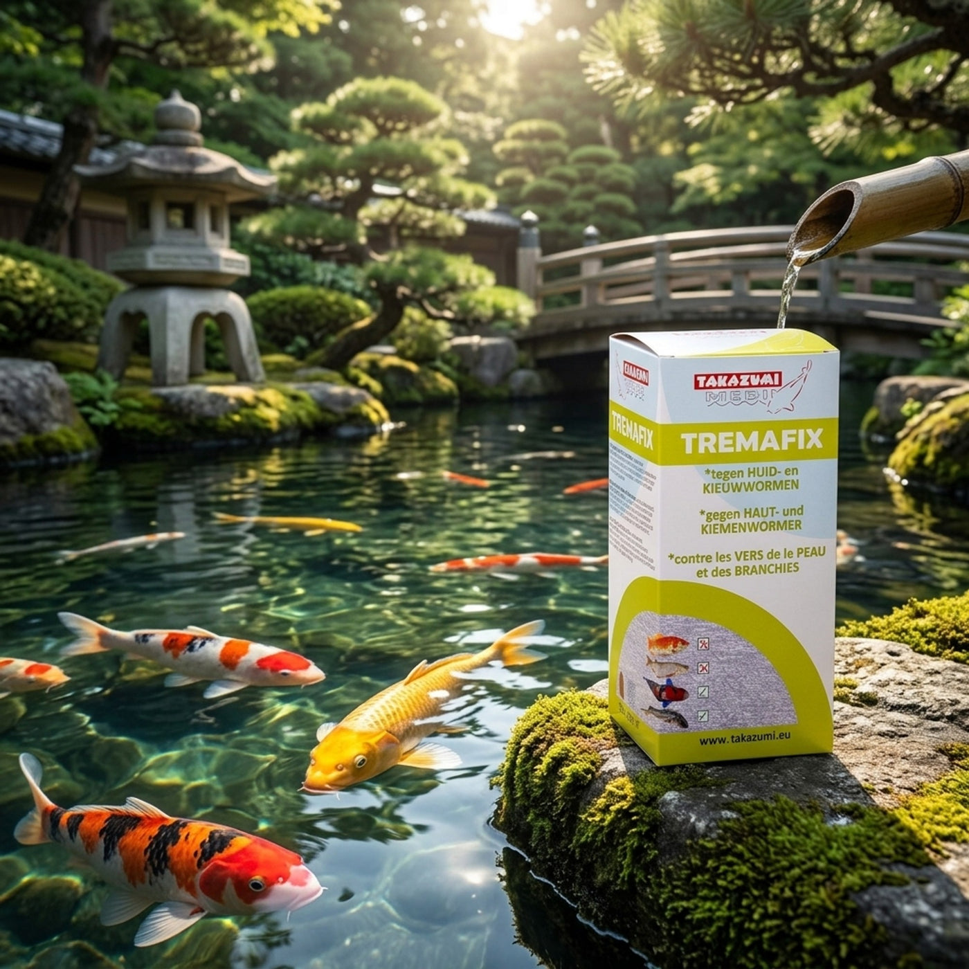 Takazumi Tremafix 500 ml - Vismedicijn tegen huid- en kieuwwormen bij koi