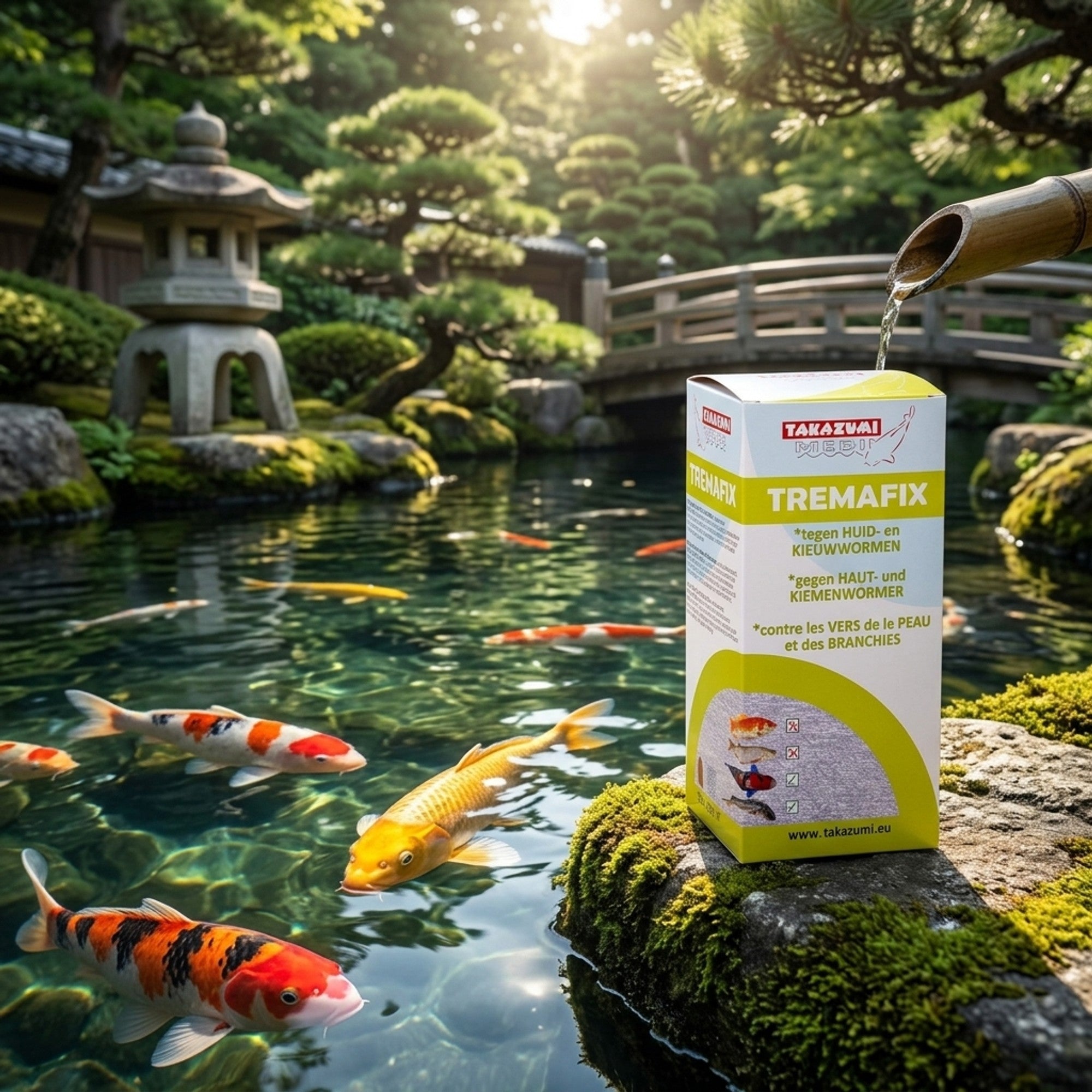Takazumi Tremafix 500 ml - Vismedicijn tegen huid- en kieuwwormen bij koi