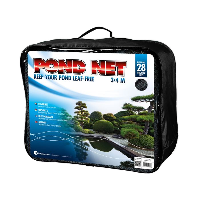 Air Aqua vijvernet 5x6m - fijnmazig afdeknet met 44 bevestigingspennen, Vijverafdeknet bij Vijvercentrum