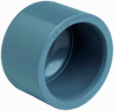 PVC eindkap 25mm PN16, detailaanzicht PVC Hulpstuk