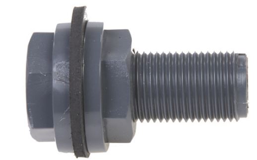 PVC tankdoorvoer 16mm x 16mm ½"