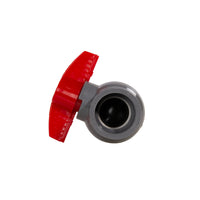 PVC kogelkraan unibody 40mm PN10, miniatuur 2